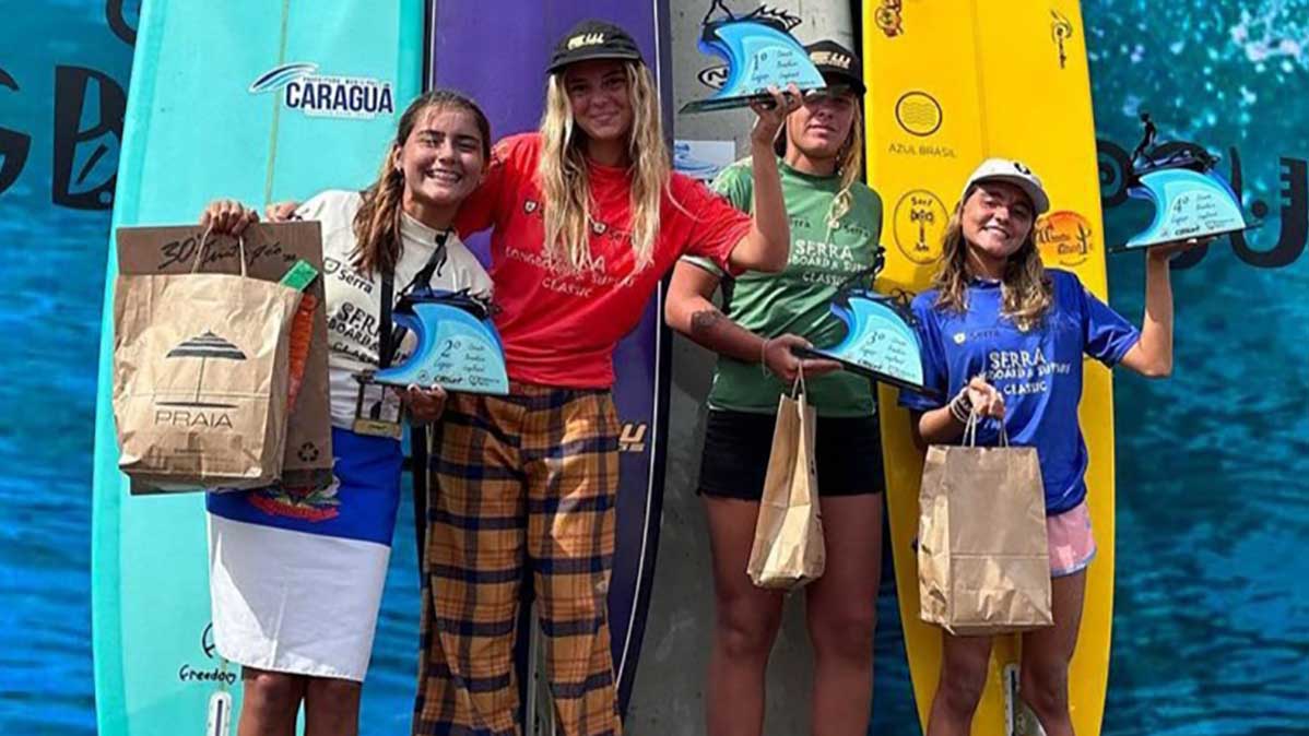 Atleta de Caraguatatuba é vice-campeã na 2ª etapa do Circuito Brasileiro de Surf Longboard