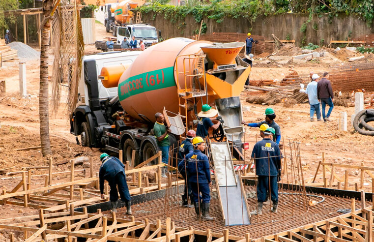 Obras de nova escola em Cambury avançam em São Sebastião