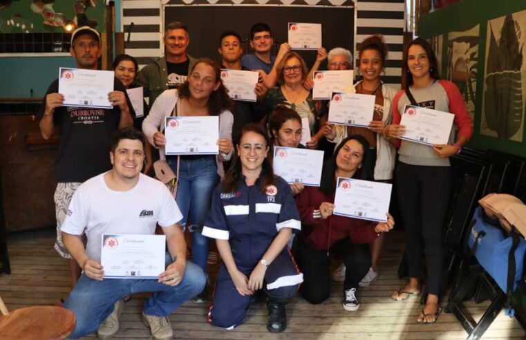 Projeto SAMU Cidadão de São Sebastião leva curso gratuito de Primeiros Socorros aos moradores de Barra do Una e Maresias