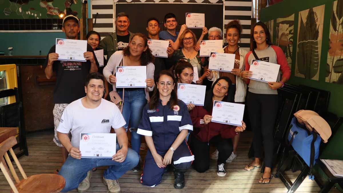 Projeto SAMU Cidadão de São Sebastião leva curso gratuito de Primeiros Socorros aos moradores de Barra do Una e Maresias