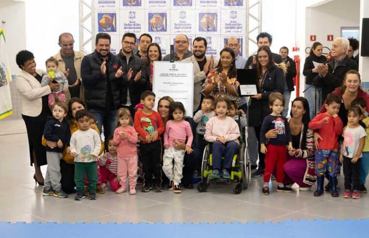 Prefeito Felipe Augusto concretiza sonho da comunidade do Pontal da Cruz com a inauguração da nova Creche Semirames Tavolaro Passos