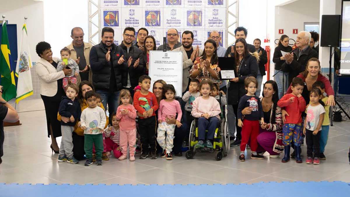 Prefeito Felipe Augusto concretiza sonho da comunidade do Pontal da Cruz com a inauguração da nova Creche Semirames Tavolaro Passos