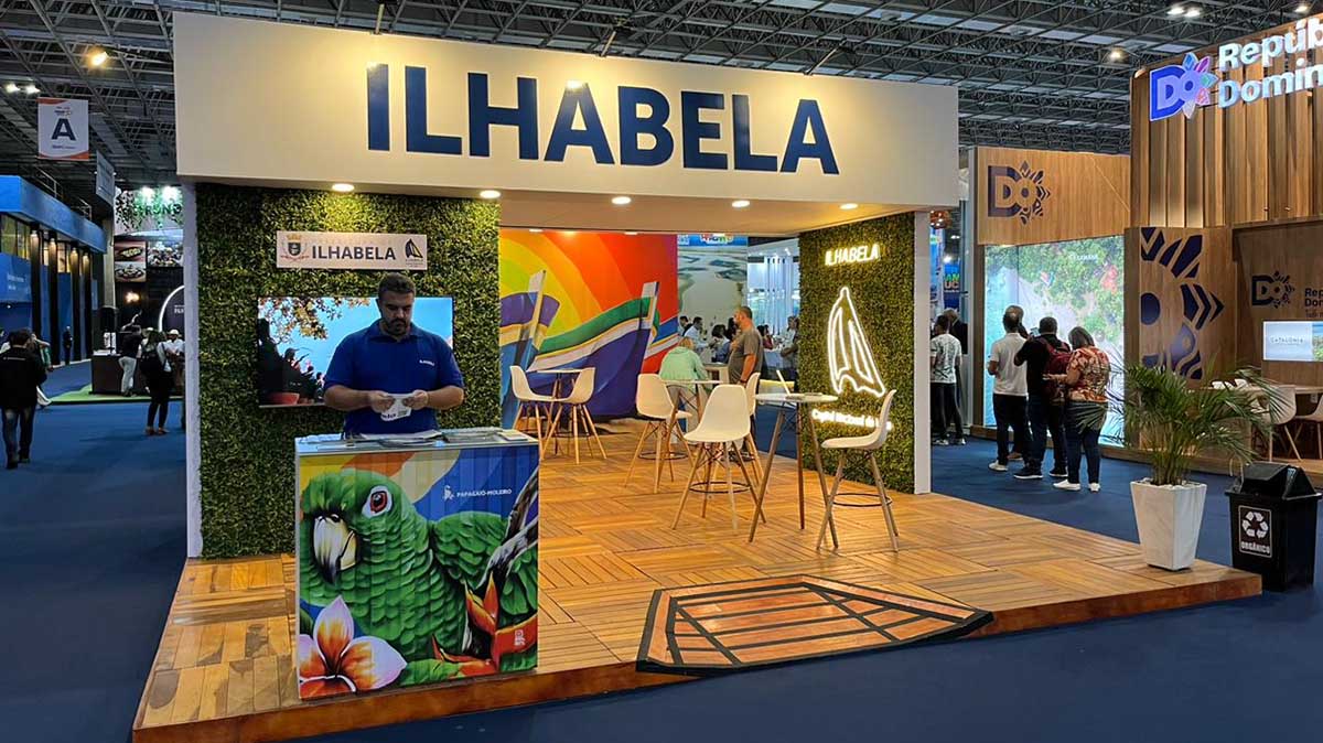 Ilhabela destaca potencial turístico na ABAV Expo 2023 no Rio de Janeiro