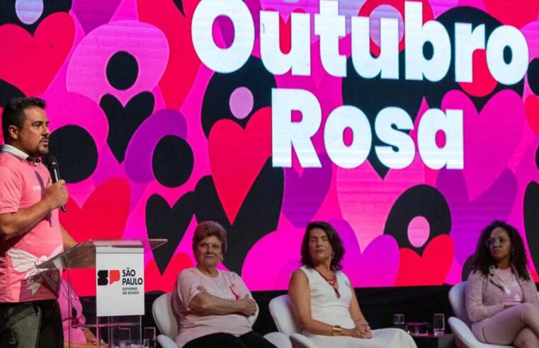 Prefeito de São Sebastião marca presença no início da campanha estadual do Outubro Rosa em evento com lideranças femininas