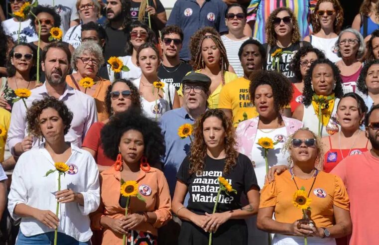 Ato na Cinelândia lembra seis anos da morte de Marielle Franco