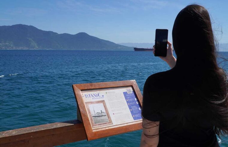 Titanic brasileiro “aporta” em Ilhabela com ajuda da tecnologia de realidade aumentada