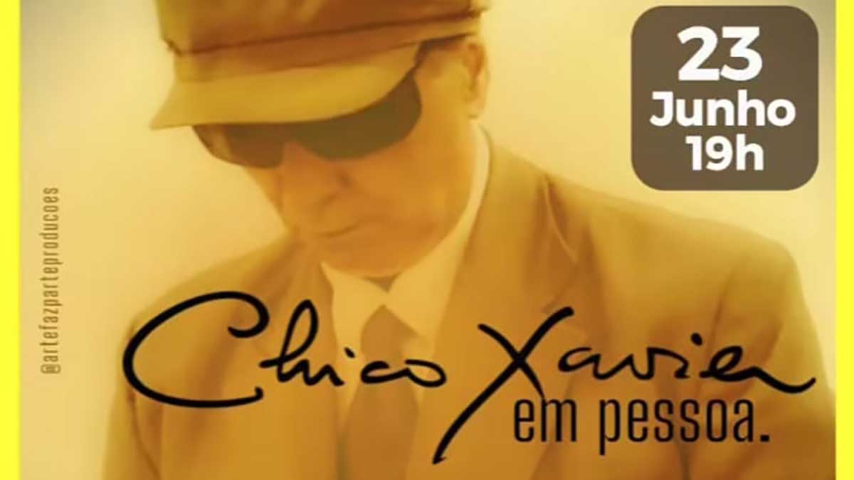 Espetáculo “Chico Xavier em pessoa” chega à Caraguatatuba