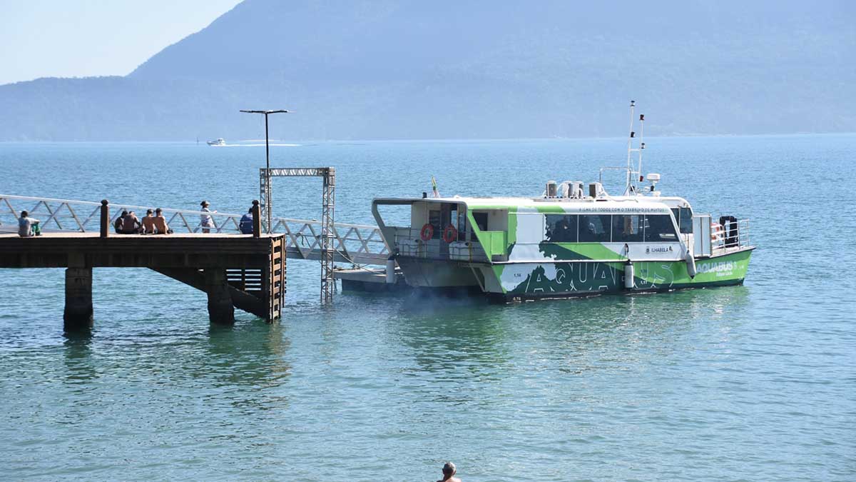 Praia Grande e Ponta Azeda entram na operação do Aquabus em Ilhabela