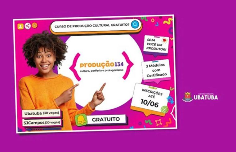 Curso de Formação em Produção Cultural está com inscrições abertas em Ubatuba