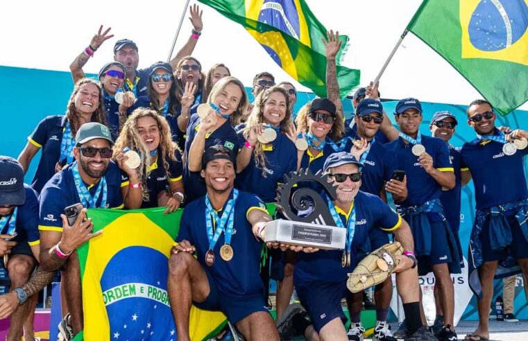 Equipe brasileira de surf é tricampeã dos Jogos Pan-Americanos de Surfe com dois integrantes sebastianenses